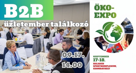 B2B üzletember találkozó az Öko-Expón 09.17.