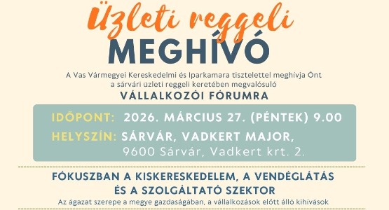 Üzleti reggeli-SÁRVÁR
