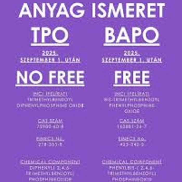 Tájékoztatás a TPO tartalmú készítményekről