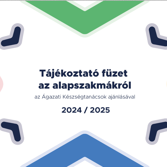 Megjelent a 2024/2025-ös tanévre vonatkozó Szakmafüzet.