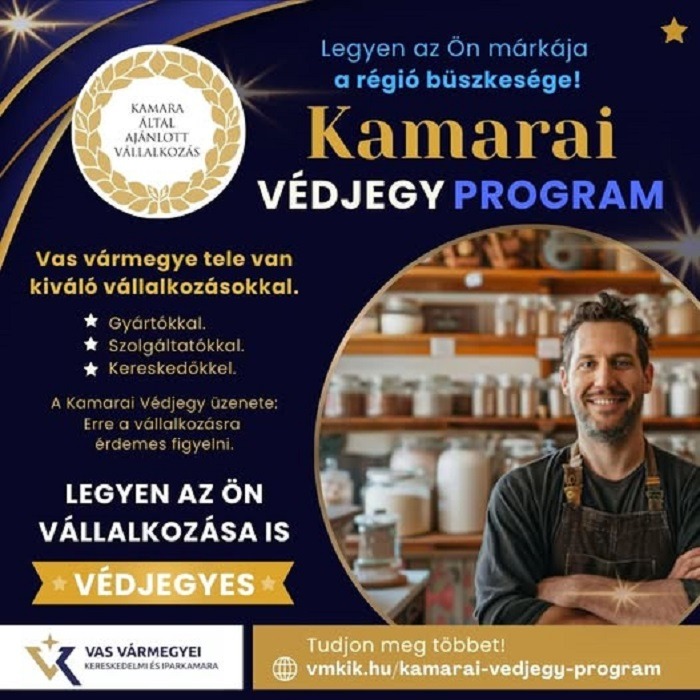 Legyen az Ön vállalkozása is „VMKIK által ajánlott vállalkozás”!